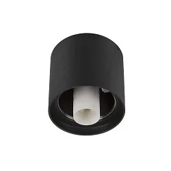 Loftlampe VARYT uden skærm E14 IP44, sort dæmpbar