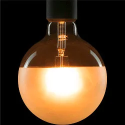 LED lyskilde GLOBE 125 HALF MOON - PHASE G125 mat E27 6,5W 650lm 2700K 330° CRI 90-100 dæmpbar