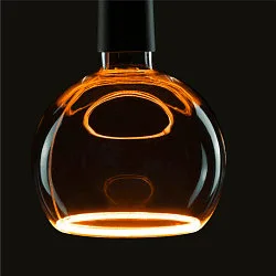LED lyskilde FLOATING GLOBE 150 - SMOKEY BLACK- PHASE G150 mat E27 6W 260lm 1900K 330° dæmpbar