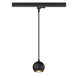 3-faset pendul LIGHT EYE® 90 down, balleformet GU10 IP20, sort mat dæmpbar