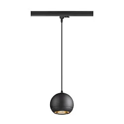 3-faset pendul LIGHT EYE® 150 down, balleformet GU10 IP20, sort mat dæmpbar