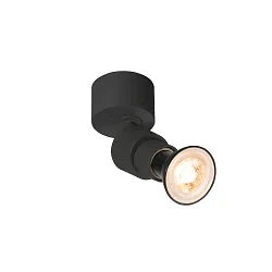 Væg- og Loftlampe PURI 2.0 BASIC STANDARD standard, rund GU10 IP20, sort dæmpbar