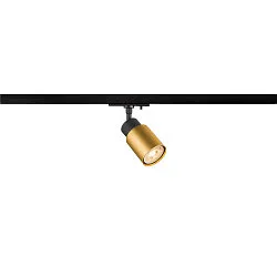 1-faset spot PURI 2.0 - TUBE cylindrisk, justerbar GU10 IP20, guld, sort dæmpbar