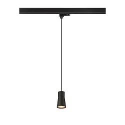 3-faset pendul PURI 2.0 - CONE konisk GU10 IP20, sort dæmpbar