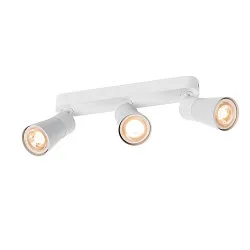 wall and ceiling luminaire PURI 2.0 - CONE 3 flames, long GU10 IP20, white dimmable