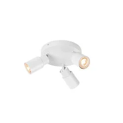 Væg- og Loftlampe PURI 2.0 - TUBE 3-flammer, rund GU10 IP20, hvid dæmpbar