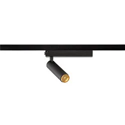 1-faset spot GRIP! S PHASE DTW svingbar, til VDU-arbejdsstation, Dim-To-Warm IP20, sort dæmpbar
