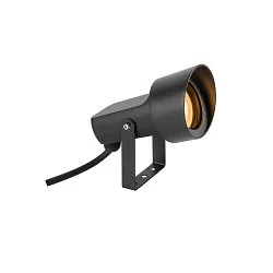 Jordspydslampe SYNA SHADE rund, vipbar GU10 IP65, sort dæmpbar