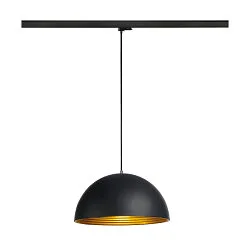 3-faset pendul FORCHINI M 40 TRACK E27 IP20, sort dæmpbar