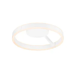 wall and ceiling luminaire ONE DALI Ø40CM up / down, DALI controllable, CCT Switch, ring shape IP20, white dimmable