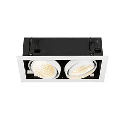 Indbygnings loftlampe KADUX DOUBLE 2-flammer, DALI styrbar, kardanisk drejning IP20