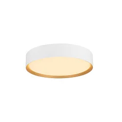 Væg- og Loftlampe DECONA PHASE rund, CCT Switch IP44, guld, hvid dæmpbar