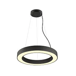pendant luminaire MEDO® RING 60 DALI for VDU workstation, DALI controllable, CCT Switch IP20, black dimmable