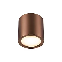 Loftlampe OCULUS PHASE DTW rund, Dim-To-Warm, justerbar, med linseoptik IP20, kobber dæmpbar