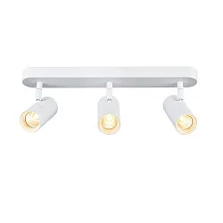 Væg- og Loftlampe NOBLO® TRIPLE PHASE 3-flammer, rund IP20, hvid dæmpbar