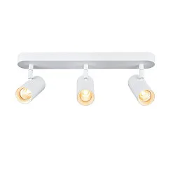 Væg- og Loftlampe NOBLO® TRIPLE PHASE 3-flammer, cylindrisk, kardanisk drejning IP20, hvid dæmpbar