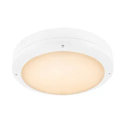 Væg- og Loftlampe OUTDOOR BULKHEAD V 360 HF med sensor, CCT Switch, slagfast, omskiftelig IP65, hvid, lakeret 