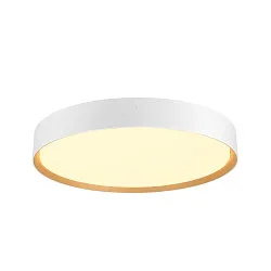 Loftlampe DECONA 42 CL rund, egnet til VDU-arbejdsstationer IP44, guld, hvid, lakeret dæmpbar