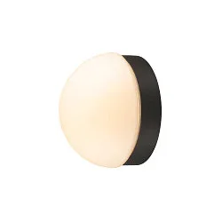 Væg- og Loftlampe CYFT DOME IP65, sort dæmpbar