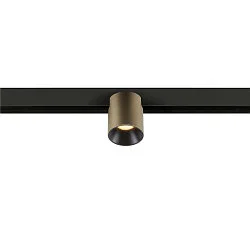 Skinne spot FIXT-IT! rund, overflademonteret version, egnet til VDU-arbejdsstationer IP20, bronze, sort, lakeret dæmpbar