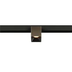 Skinne spot FIXT-IT! rund, overflademonteret version, egnet til VDU-arbejdsstationer IP20, bronze, sort, lakeret dæmpbar