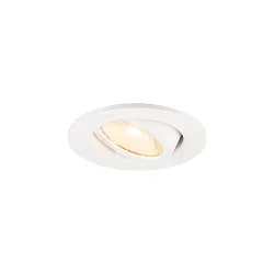 Indbygnings loftlampe NEW TRIA® 45 rund, egnet til VDU-arbejdsstationer IP20, hvid, lakeret 