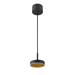 Pendel GRIP! FLAT IP20, guld, sort dæmpbar