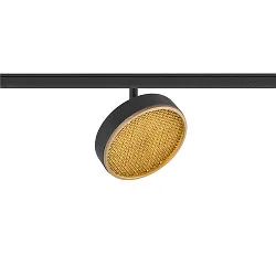 Skinne spot GRIP! FLAT rund IP20, guld, sort, lakeret dæmpbar