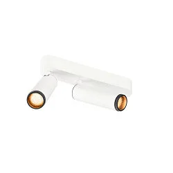 Loftlampe GRIP!M DOUBLE IP20, sort, hvid, lakeret dæmpbar