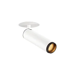 Indbygnings loftlampe GRIP!M cylindrisk IP20, sort, hvid, lakeret dæmpbar