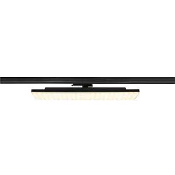 3-phase spot SIGHT PANEL DALI square, rotatable, DALI controllable IP20, black dimmable