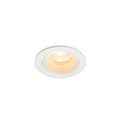 Indbygnings loftlampe NUMINOS® XS rund, egnet til VDU-arbejdsstationer IP20, hvid, lakeret dæmpbar