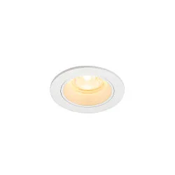 Indbygnings loftlampe NUMINOS® XS rund, egnet til VDU-arbejdsstationer IP20, hvid, lakeret dæmpbar