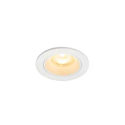Indbygnings loftlampe NUMINOS® XS rund, egnet til VDU-arbejdsstationer IP20, hvid, lakeret dæmpbar