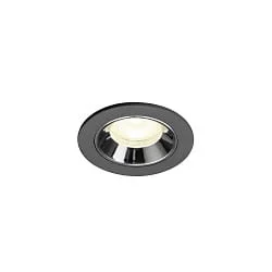 Indbygnings loftlampe NUMINOS® XS egnet til VDU-arbejdsstationer IP20, sort dæmpbar