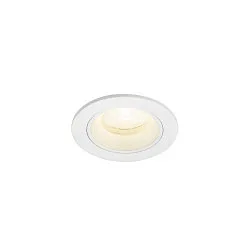 Indbygnings loftlampe NUMINOS® XS rund, egnet til VDU-arbejdsstationer IP20, hvid, lakeret dæmpbar