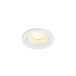 Indbygnings loftlampe NUMINOS® XS rund, egnet til VDU-arbejdsstationer IP20, hvid, lakeret dæmpbar