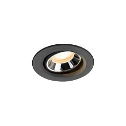 Indbygnings loftlampe NUMINOS® MOVE XS svingbar, egnet til VDU-arbejdsstationer IP20, sort dæmpbar
