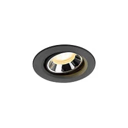 ceiling recessed luminaire NUMINOS® MOVE XS swivelling, suitable for VDU workstation IP20, black dimmable