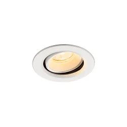 Indbygnings loftlampe NUMINOS® MOVE XS rund, egnet til VDU-arbejdsstationer IP20, hvid, lakeret dæmpbar