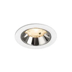 Indbygnings loftlampe NUMINOS® S egnet til VDU-arbejdsstationer IP20, chrom, hvid dæmpbar