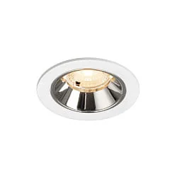 Indbygnings loftlampe NUMINOS® S egnet til VDU-arbejdsstationer IP20, chrom, hvid dæmpbar
