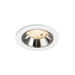 Indbygnings loftlampe NUMINOS® S egnet til VDU-arbejdsstationer IP20, chrom, hvid dæmpbar