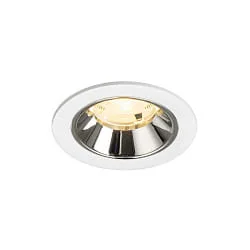 Indbygnings loftlampe NUMINOS® S egnet til VDU-arbejdsstationer IP20, chrom, hvid dæmpbar