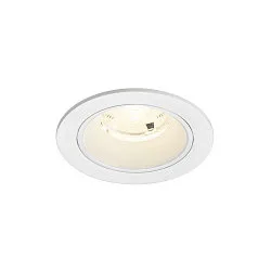 ceiling recessed luminaire NUMINOS® S round, suitable for VDU workstation IP20, white, lacquered dimmable