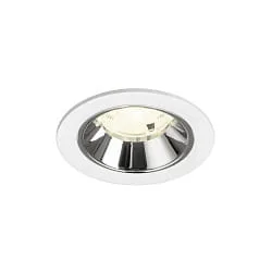 Indbygnings loftlampe NUMINOS® S egnet til VDU-arbejdsstationer IP20, chrom, hvid dæmpbar