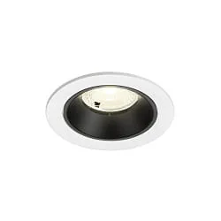 Indbygnings loftlampe NUMINOS® S egnet til VDU-arbejdsstationer IP20, sort, hvid dæmpbar
