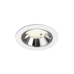 Indbygnings loftlampe NUMINOS® S egnet til VDU-arbejdsstationer IP20, chrom, hvid dæmpbar