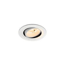 Indbygnings loftlampe NUMINOS® MOVE S rund, egnet til VDU-arbejdsstationer IP20, hvid, lakeret dæmpbar