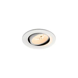Indbygnings loftlampe NUMINOS® MOVE S rund, egnet til VDU-arbejdsstationer IP20, hvid, lakeret dæmpbar